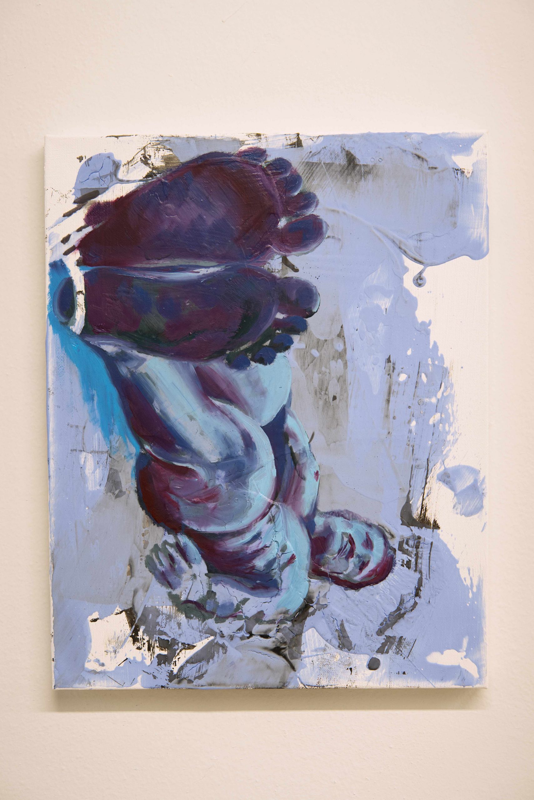 Apogee Fragment 02, 14x11 inch (36x28 cm), ink, acrylic, oil on canvas, 2026 (72dpi s1 1)