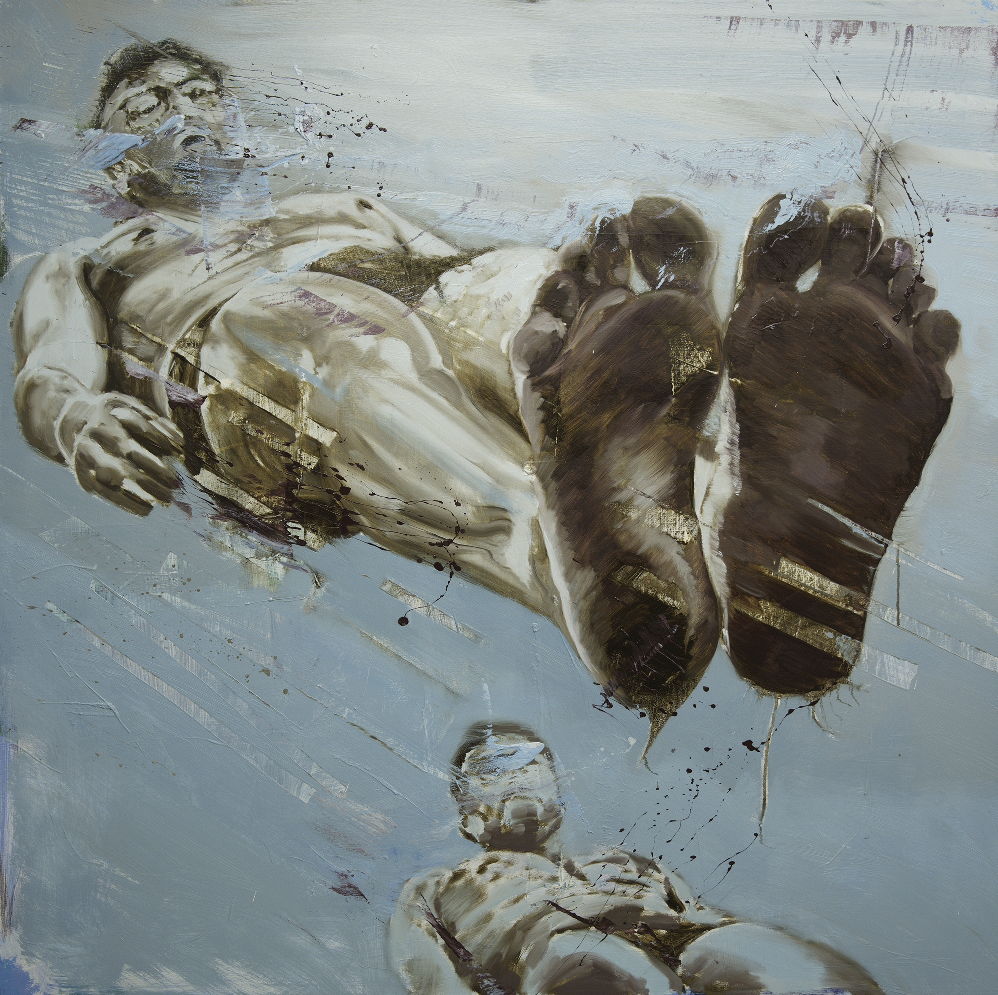 Apogee Fragment 08 Original Oil Painting 48×48 Inches